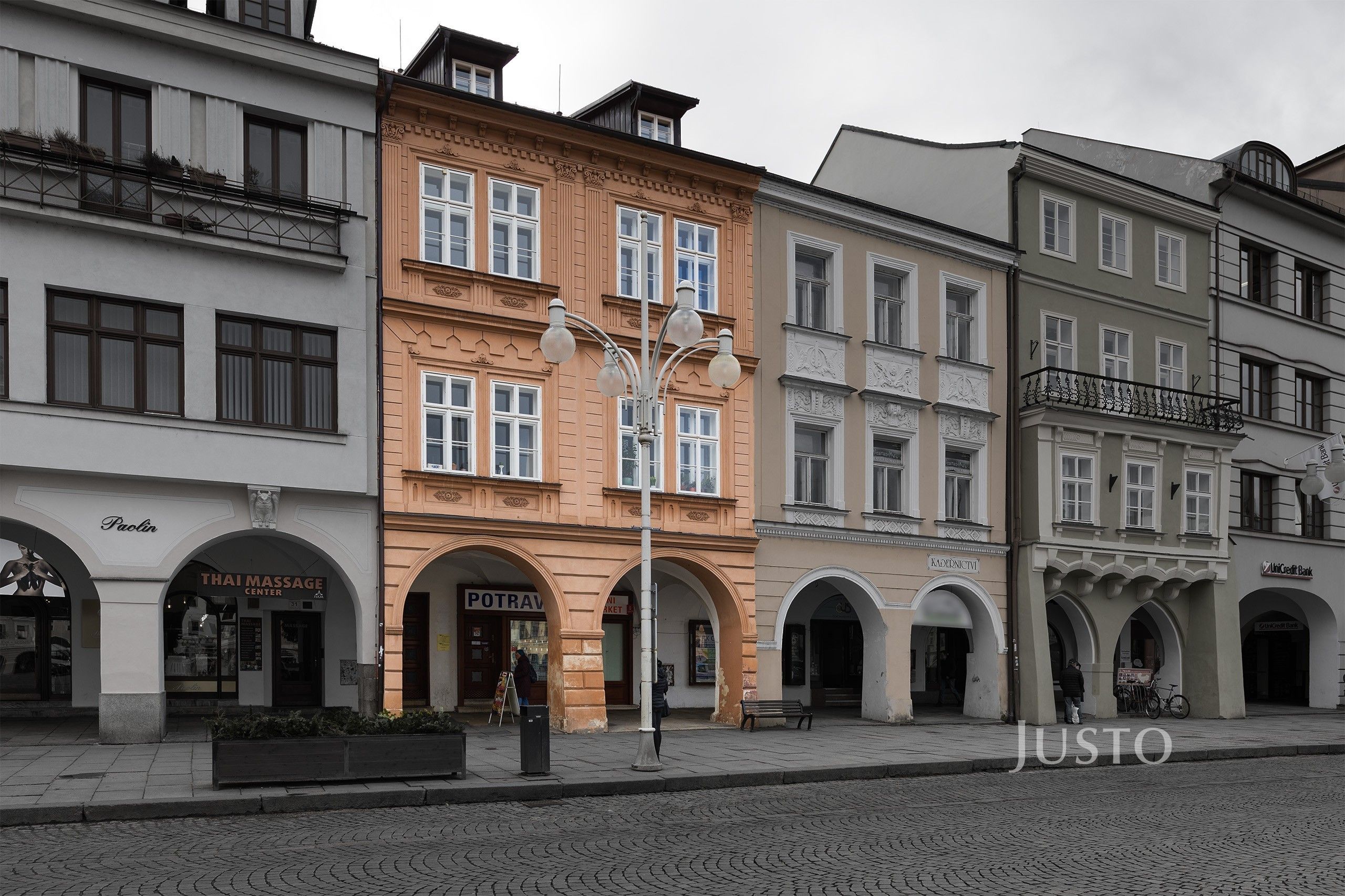 Obchodní prostory, nám. Přemysla Otakara II., České Budějovice, 301 m²