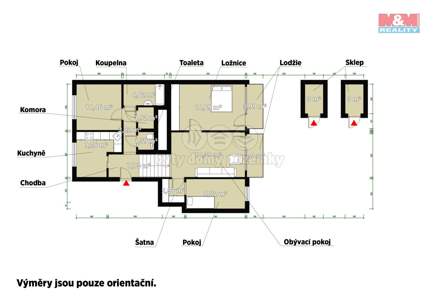 Prodej byt 4+1 - Anglické nábřeží, Plzeň, 90 m²