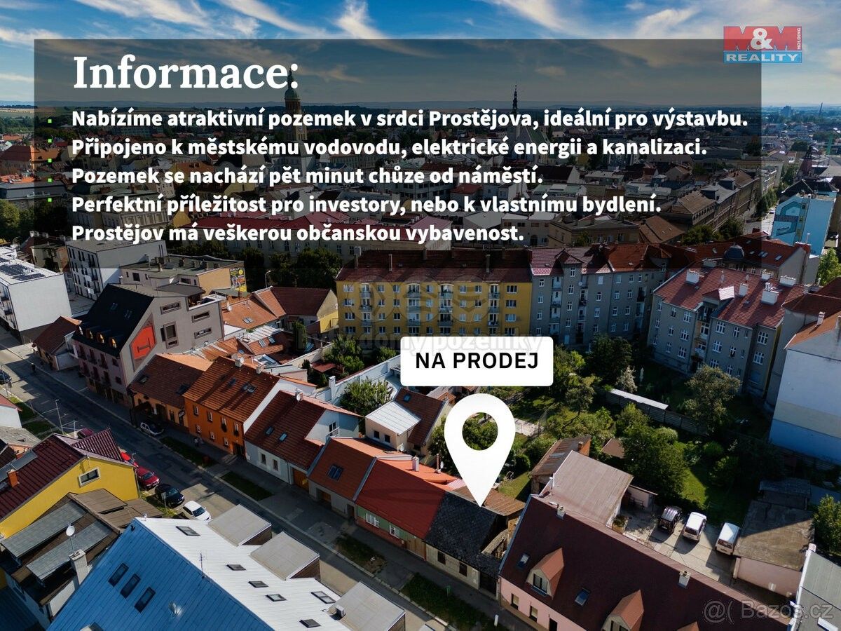 Prodej pozemek - Prostějov, 796 01, 411 m²