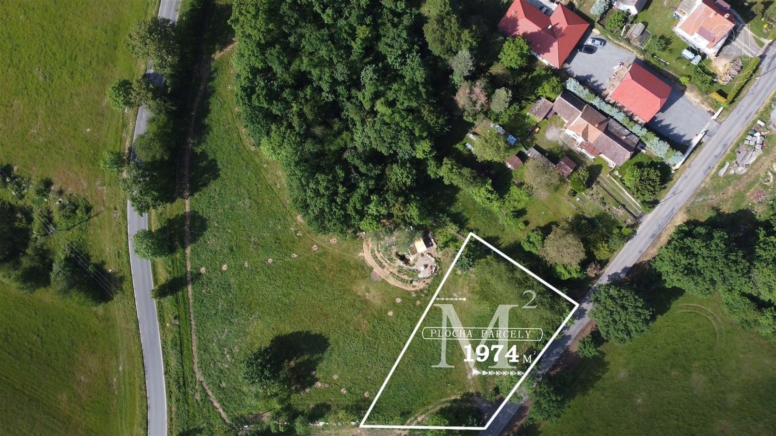 Pozemky pro bydlení, Vysoký Chlumec, 1 974 m²