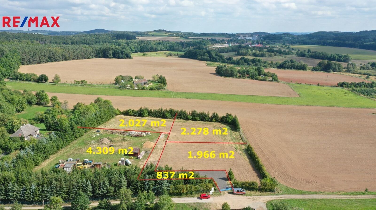 Prodej pozemek pro bydlení - Lazsko, 11 417 m²