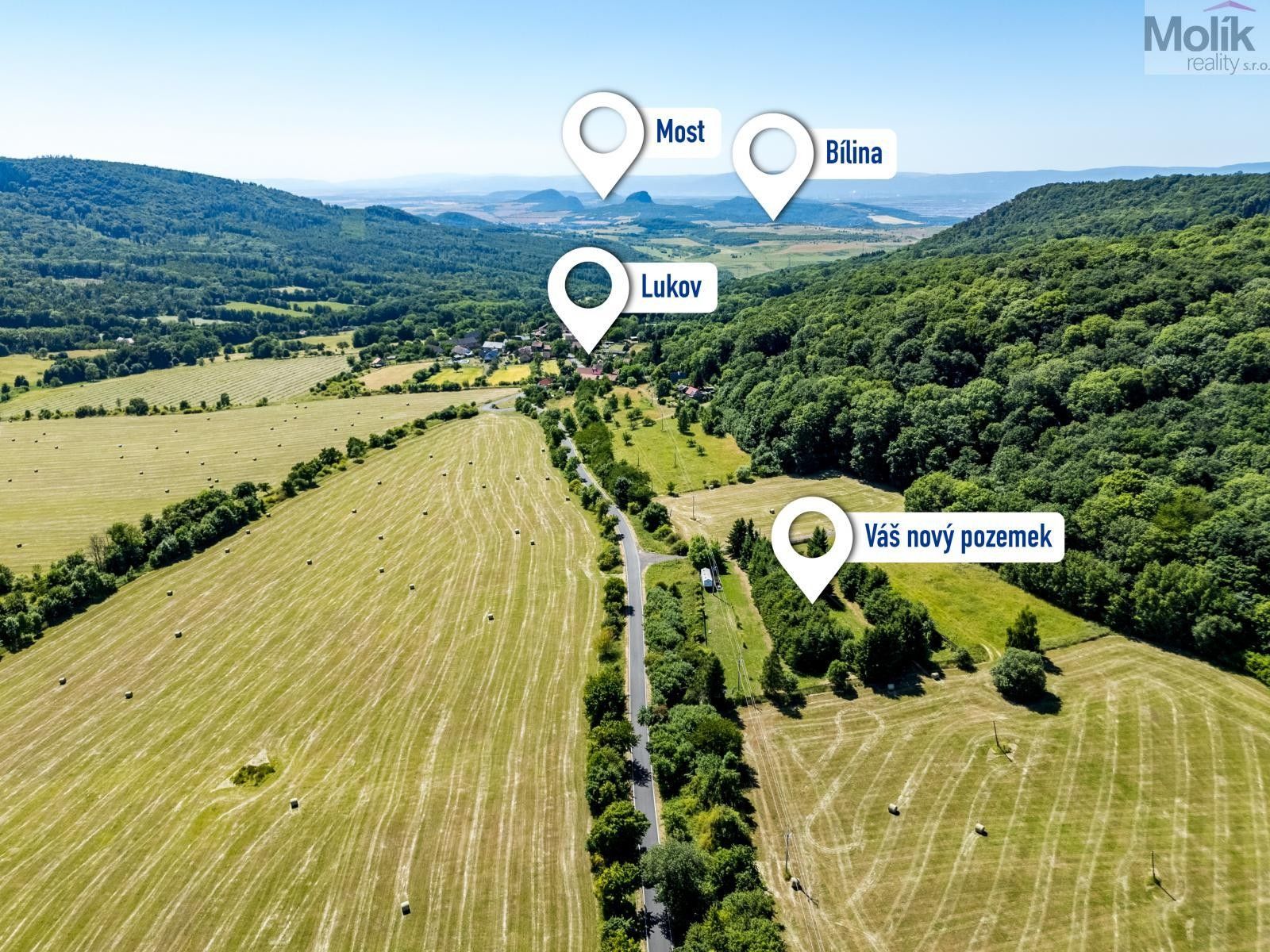 Zahrady, Lukov, Teplice, 4 446 m²