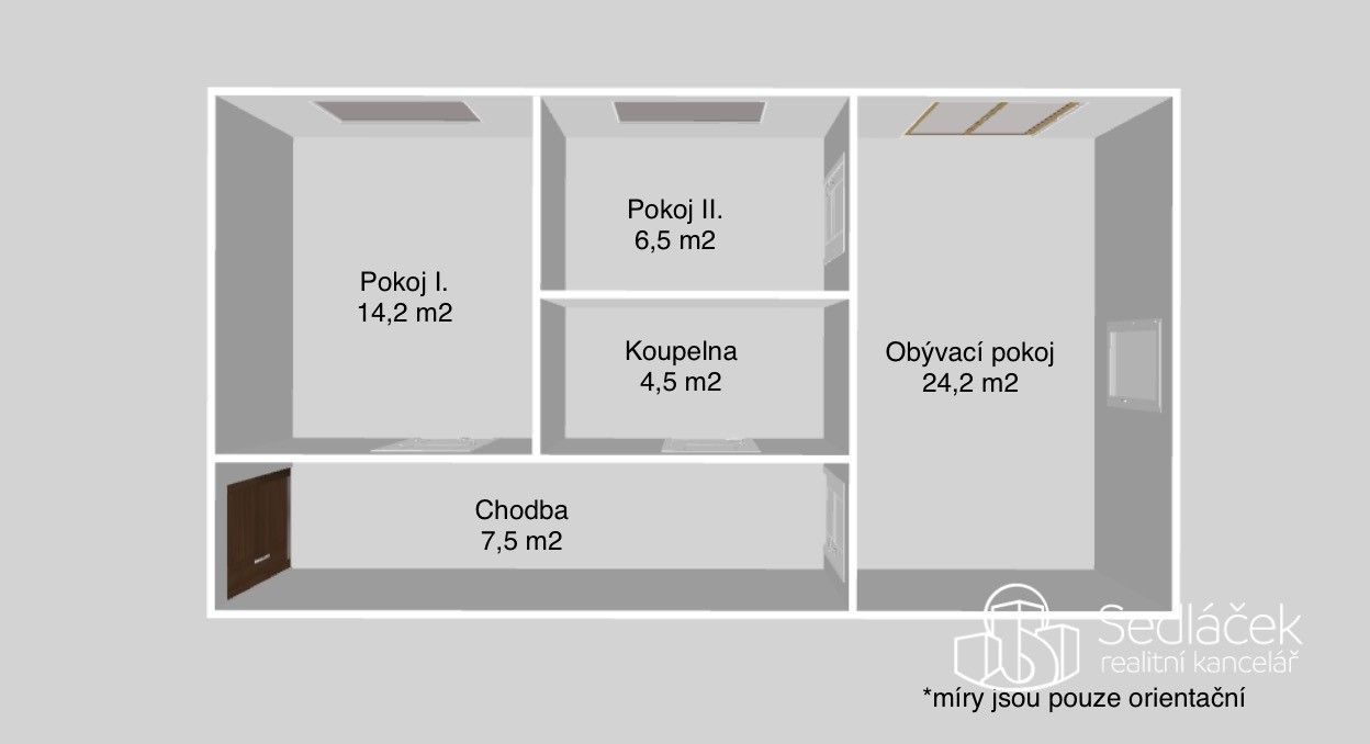 Prodej byt 3+kk - Špeciánova, Praha, 58 m²