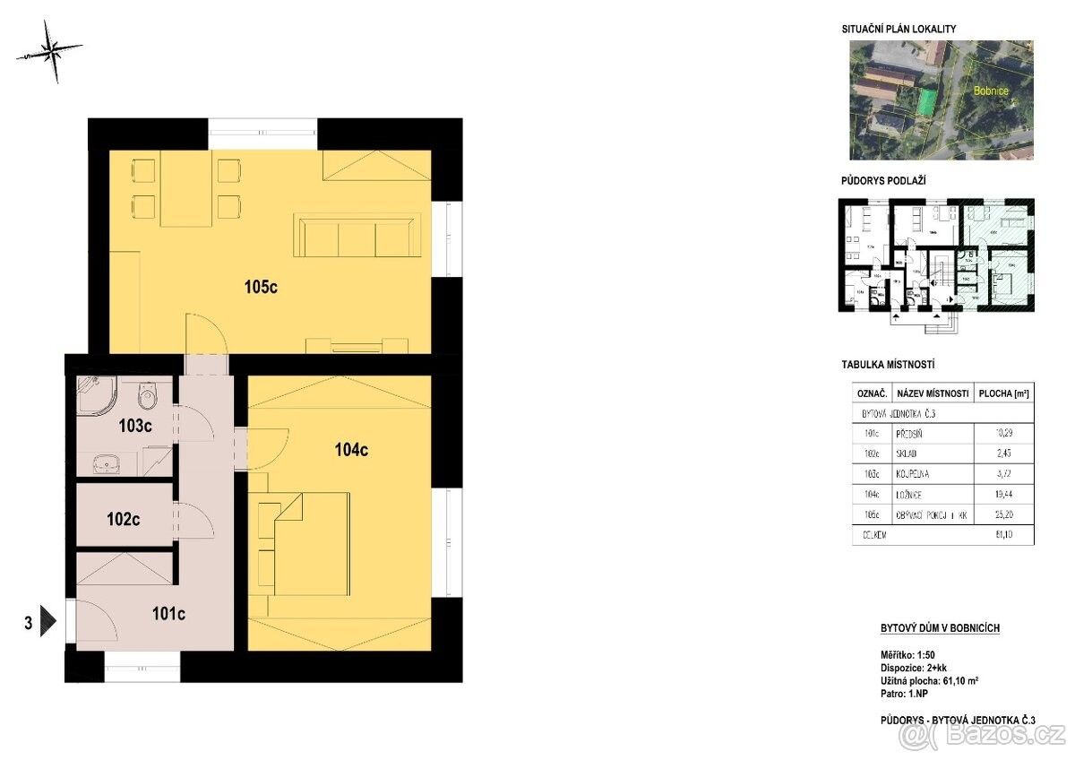 Ostatní, Bobnice, 289 31, 61 m²