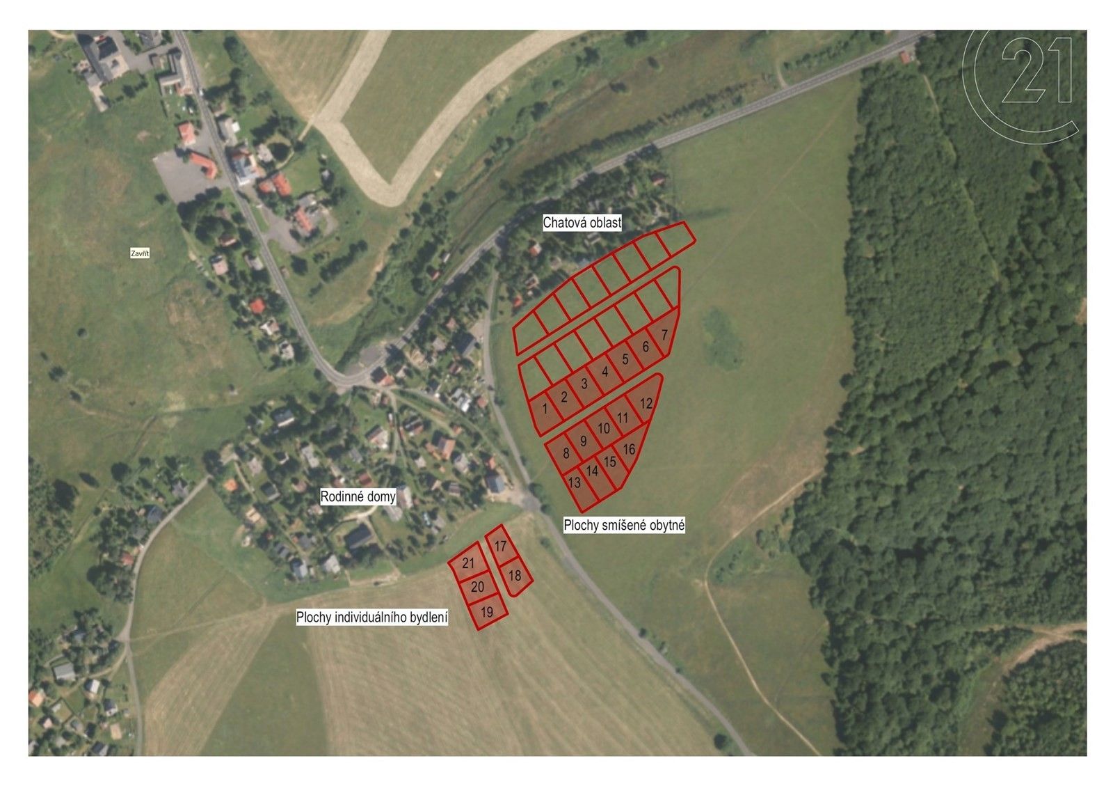 Prodej pozemek - Nové Město, Moldava, 600 m²