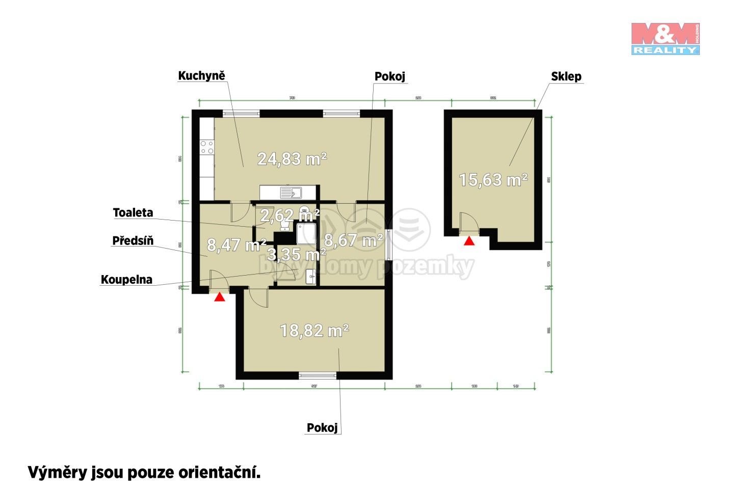 Pronájem byt 3+kk - Strašice, 65 m²