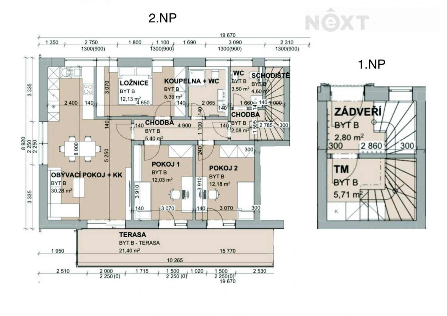 Prodej byt 4+kk - Na Pěšině, Vráto, 96 m²