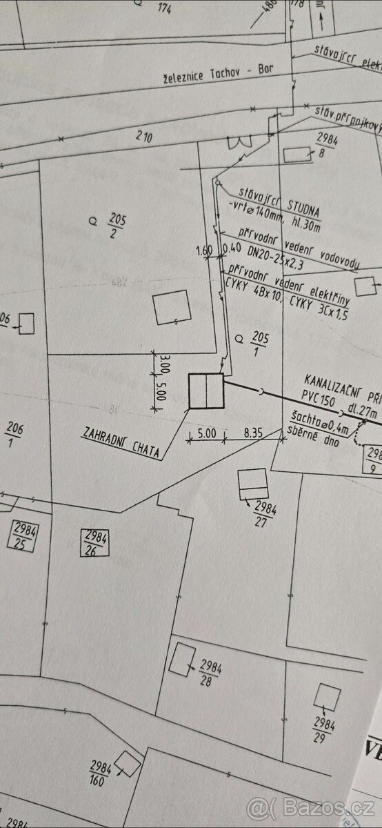 Prodej zahrada - Tachov, 347 01, 975 m²