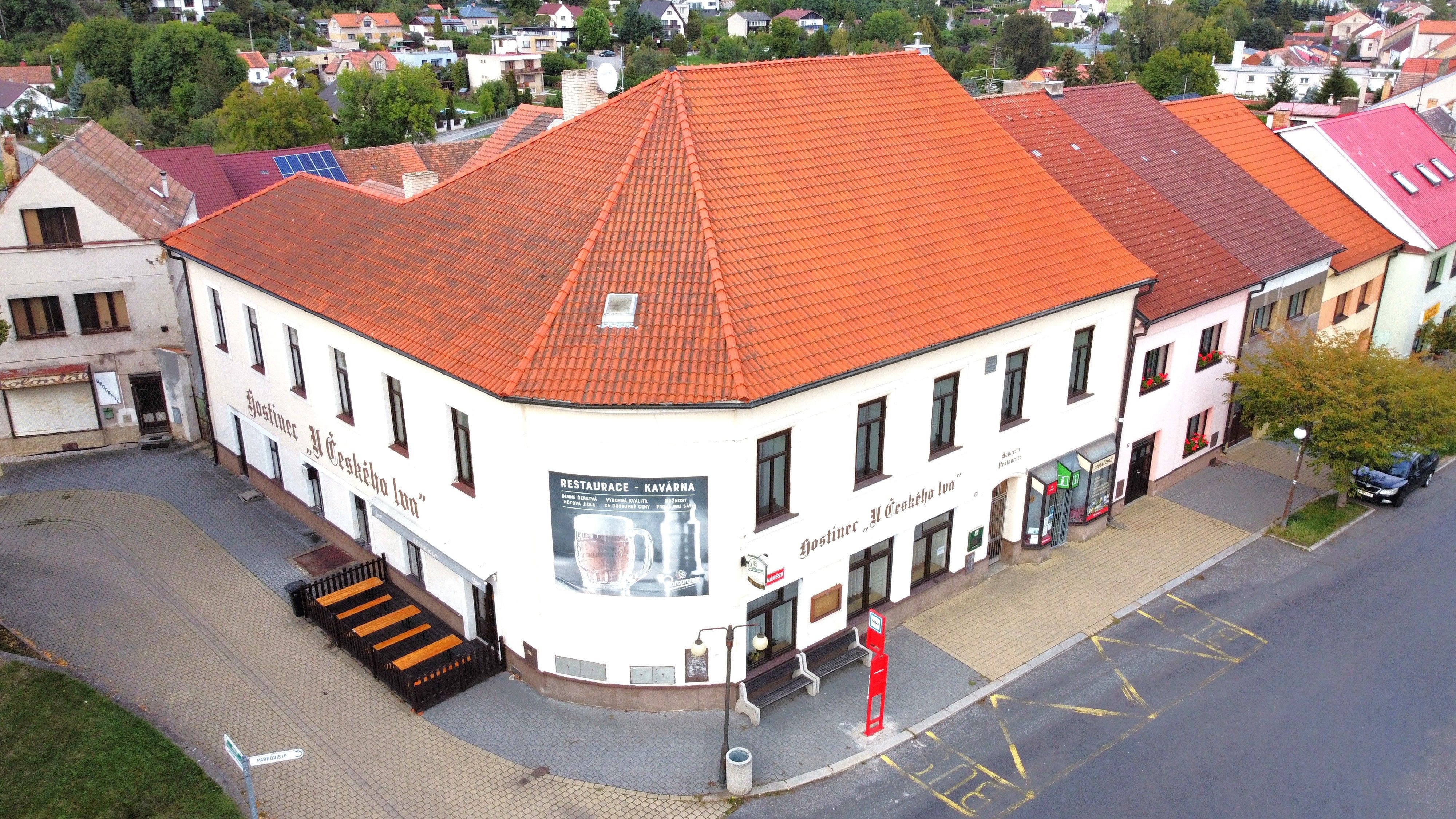 Restaurace, Náměstí 100, Žebrák, 320 m²