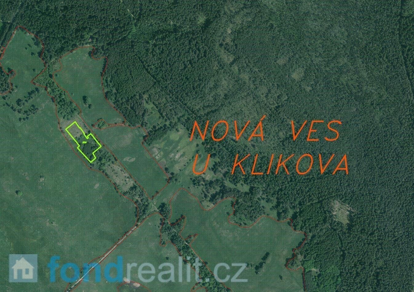 Prodej pozemek - Nová Ves u Klikova, Rapšach, 6 986 m²