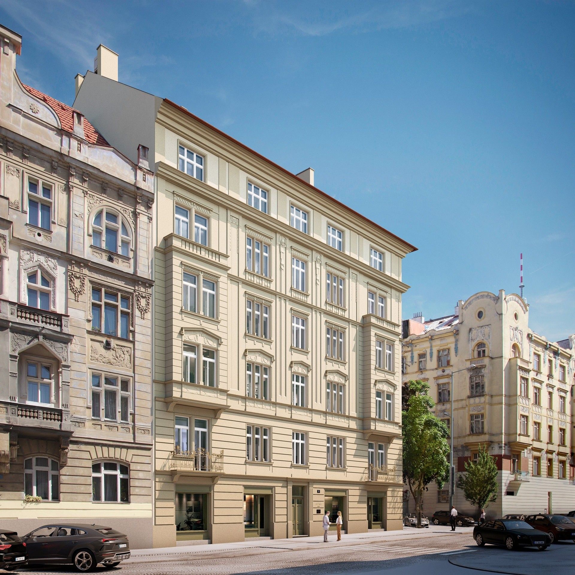 2+kk, Polská, Praha, 75 m²