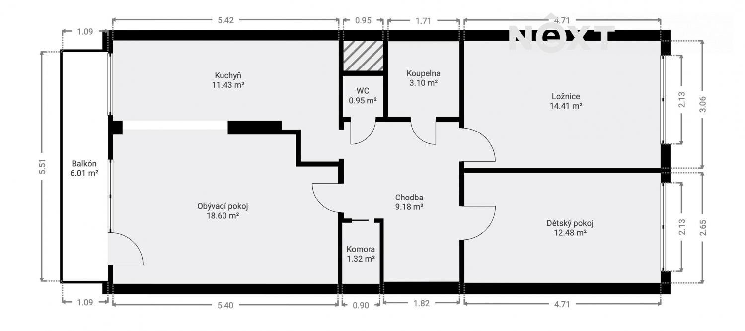 Prodej byt 3+1 - Pavlišovská, Praha, 83 m²