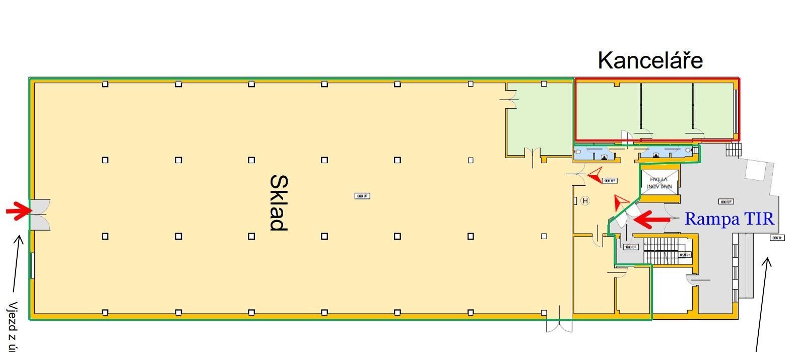 Pronájem sklad - Ve žlíbku, Praha, 926 m²