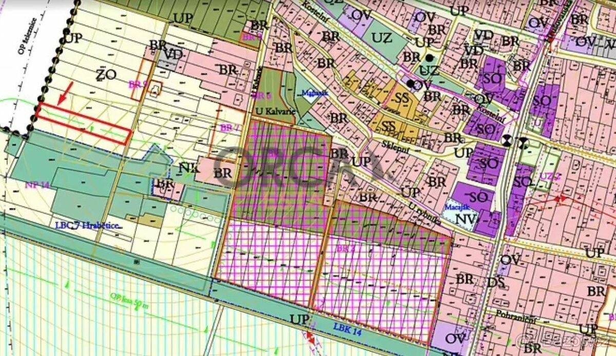 Prodej zemědělský pozemek - Hrabětice, 671 68, 696 m²