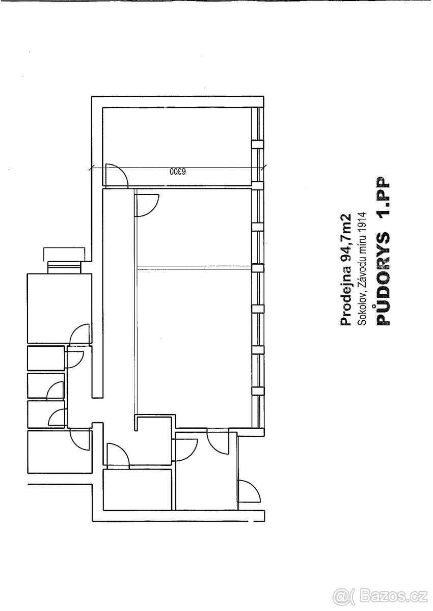 Pronájem obchodní prostory - Sokolov, 356 01, 95 m²