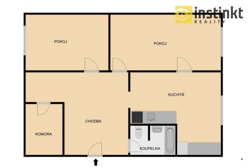 Pronájem byt 2+1 - Školní, Kaznějov, 67 m²