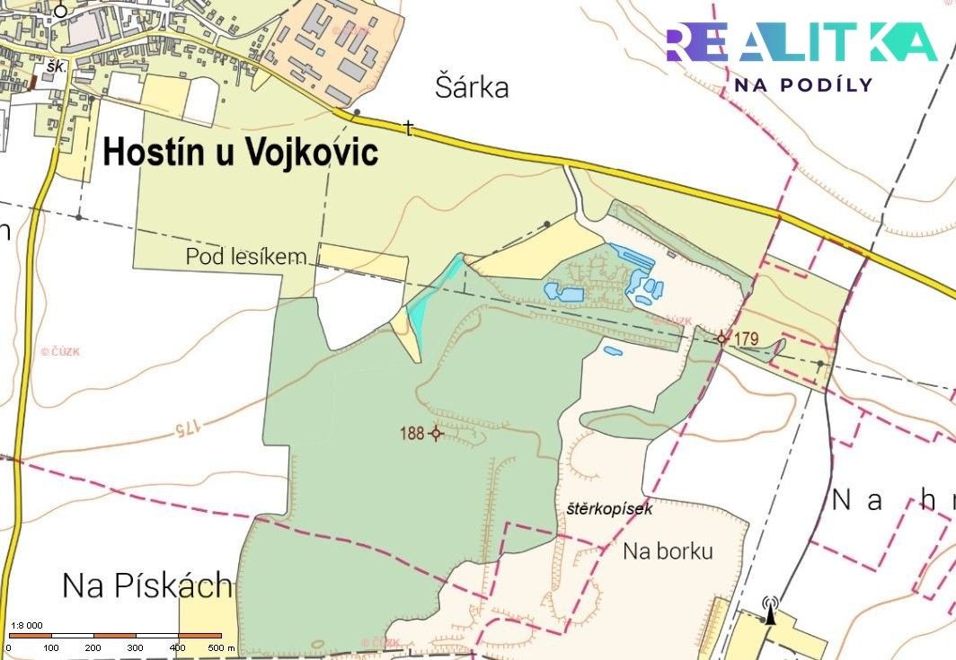 Prodej pozemek - Vojkovice u Kralup nad Vltavou, 277 44, 3 217 m²
