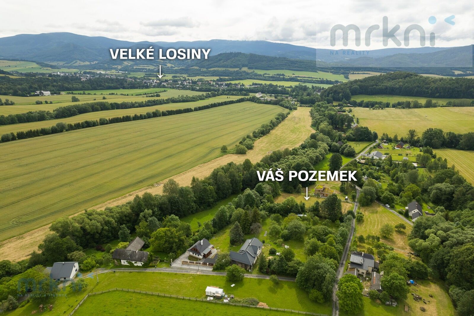 Prodej pozemek pro bydlení - Velké Losiny, 1 400 m²