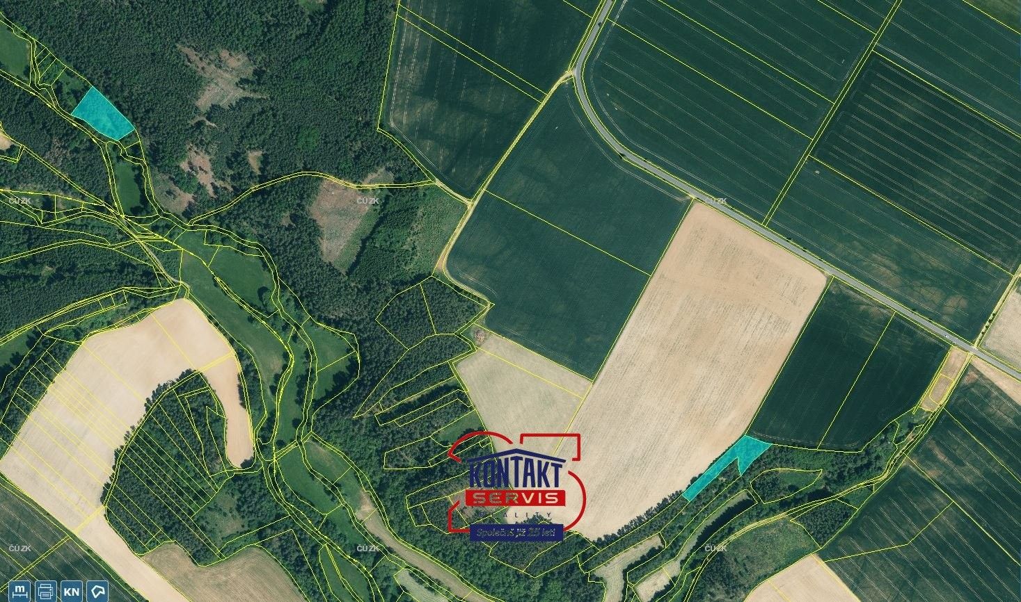 Prodej les - Hodyně, Kožlany, 16 790 m²