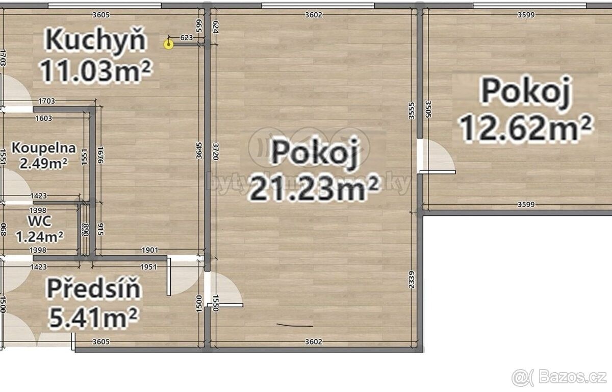 Prodej byt 2+1 - Plzeň, 312 00, 52 m²