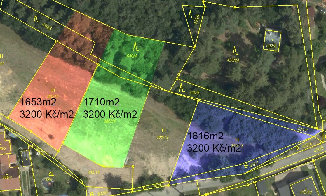 Prodej pozemek pro bydlení - Sokolská, Kunštát, 1 660 m²