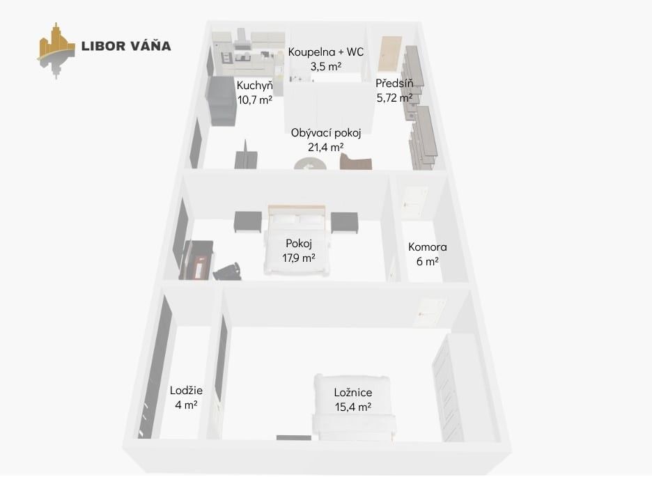 Prodej byt 3+1 - Mladá Boleslav, 293 01, 86 m²