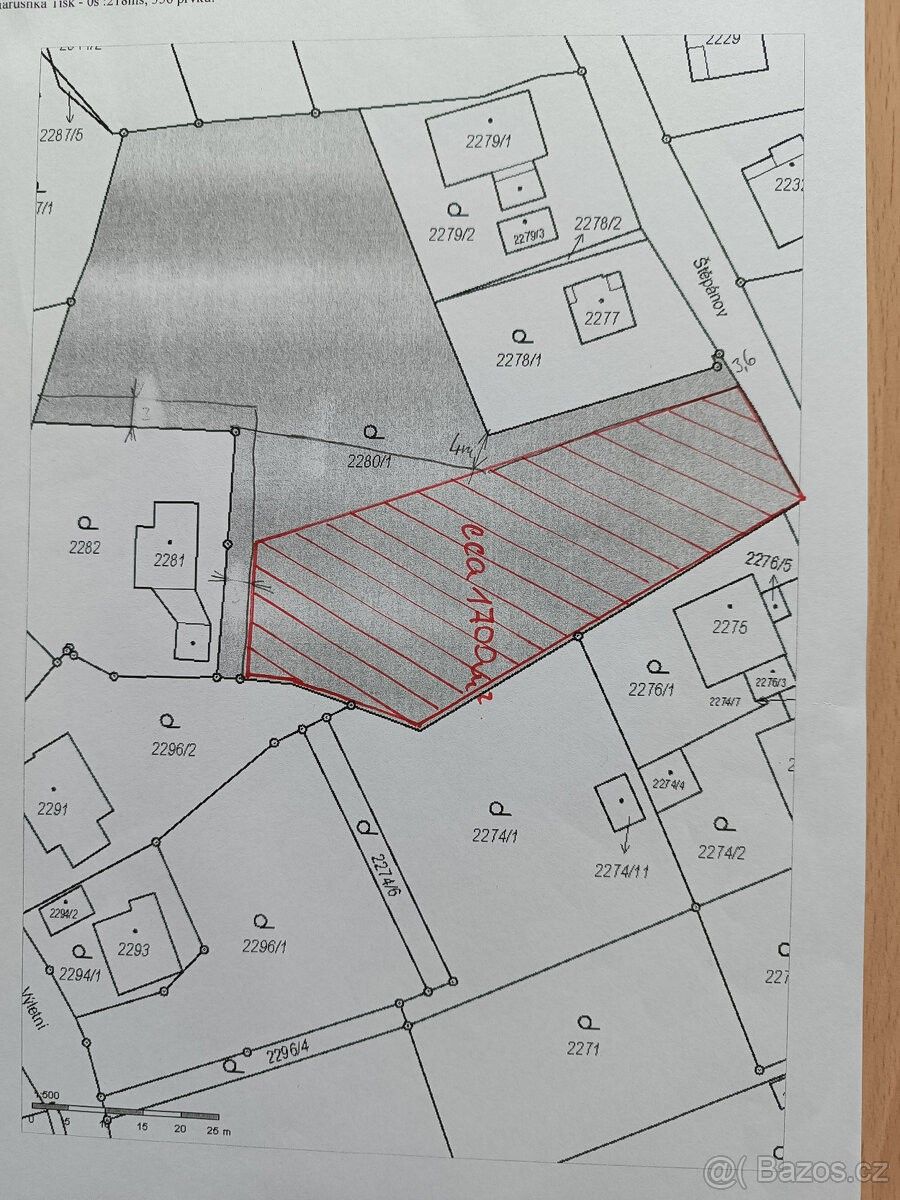 Prodej pozemek pro bydlení - Valašské Meziříčí, 757 01, 1 700 m²