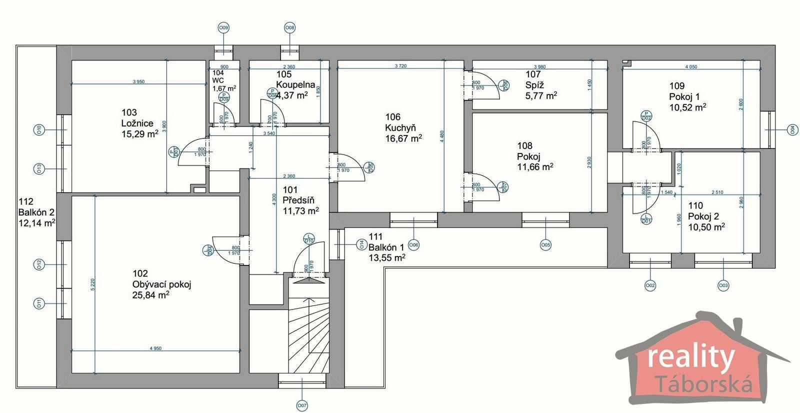 Prodej byt 5+1 - Na Terase, Jesenice, 195 m²