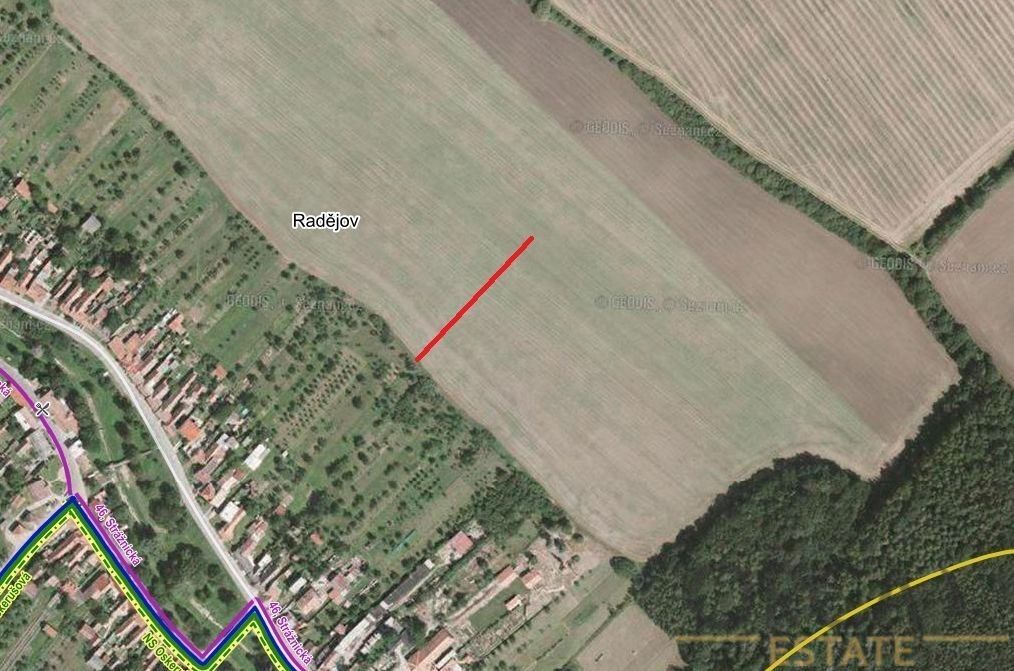 Prodej zemědělský pozemek - Radějov u Hodonína, 696 67, 1 222 m²