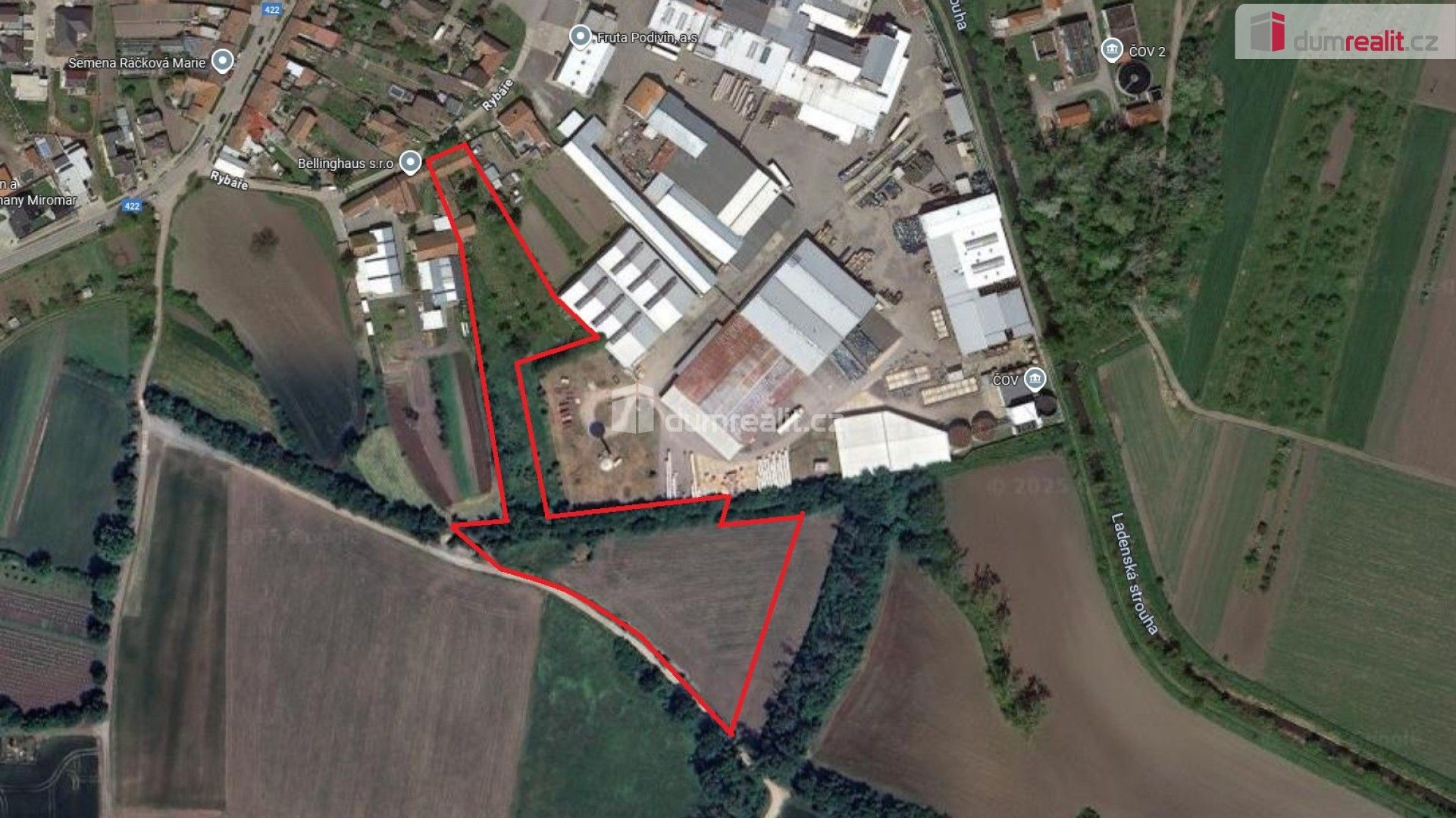 Komerční pozemky, Rybáře, Podivín, 13 494 m²