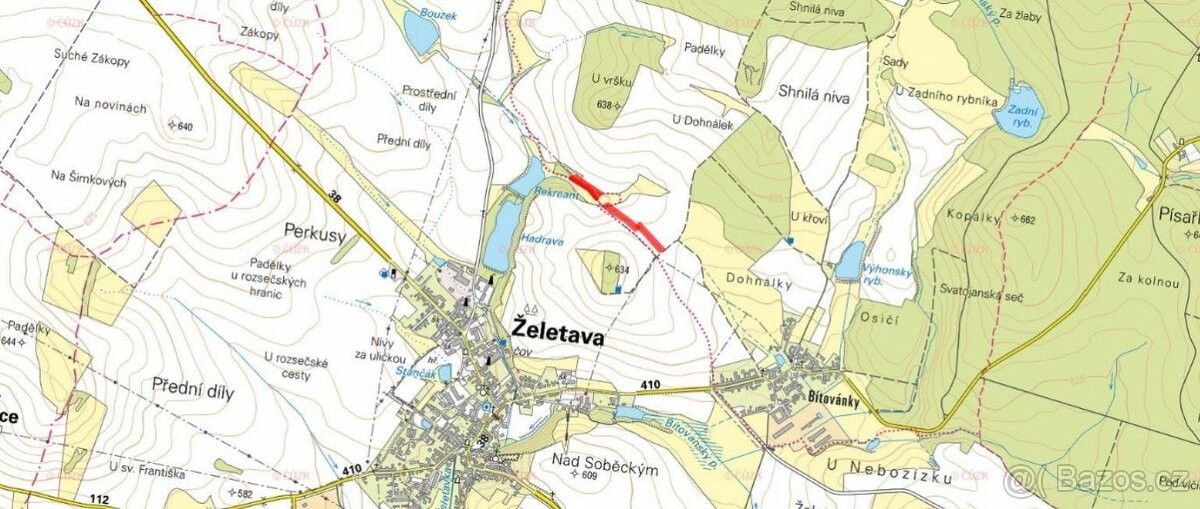 Prodej zemědělský pozemek - Želetava, 675 26, 6 949 m²