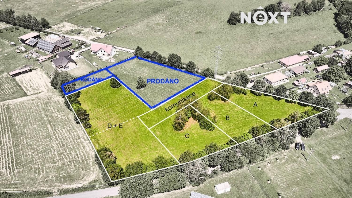 Pozemky pro bydlení, Spolí,Přídolí,Český Krumlov,Jihočeský kraj, 1 137 m²