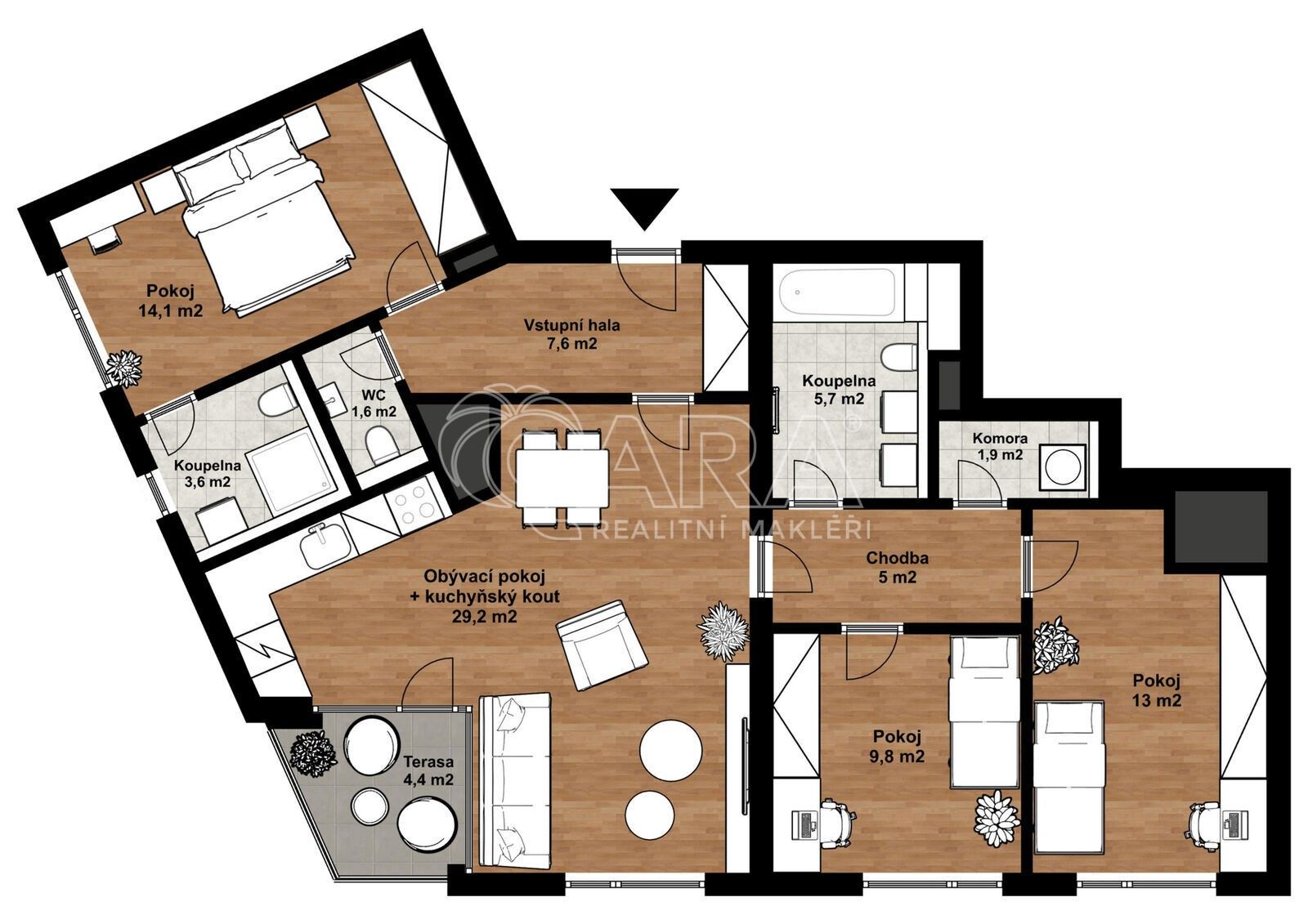 Prodej byt 4+kk - Sokolova,Karlín,Praha, 92 m²