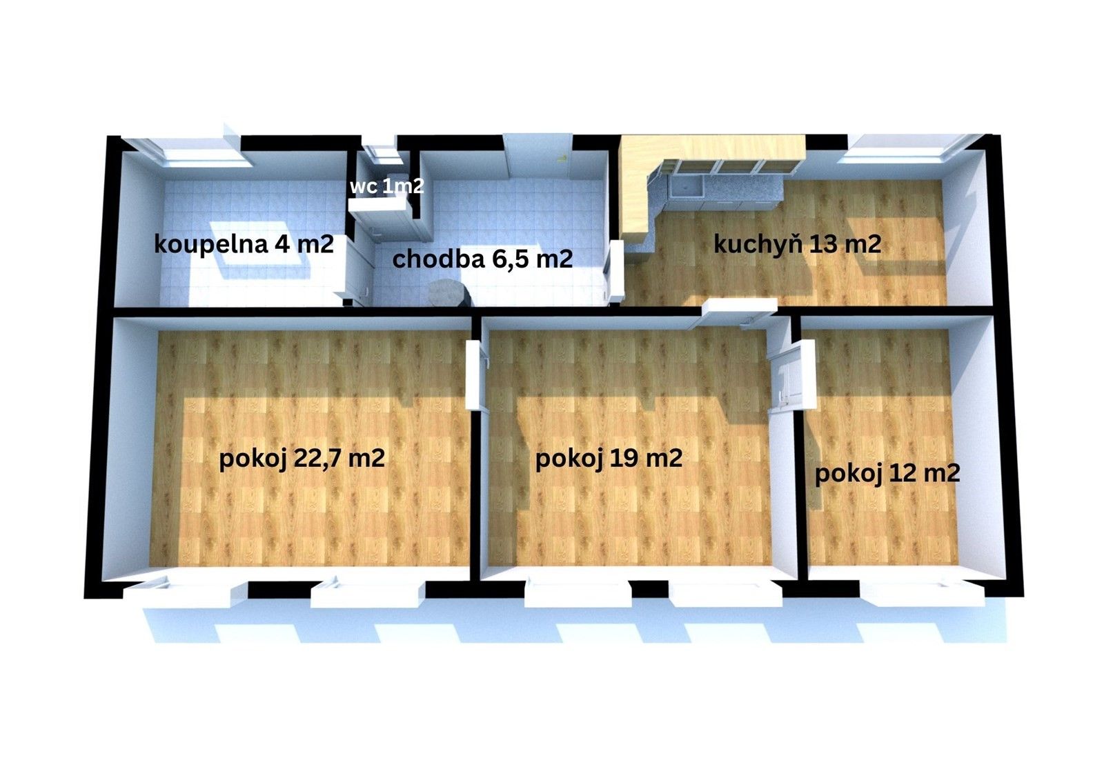 Prodej byt 3+1 - K. Čapka, Moravská Třebová, 78 m²