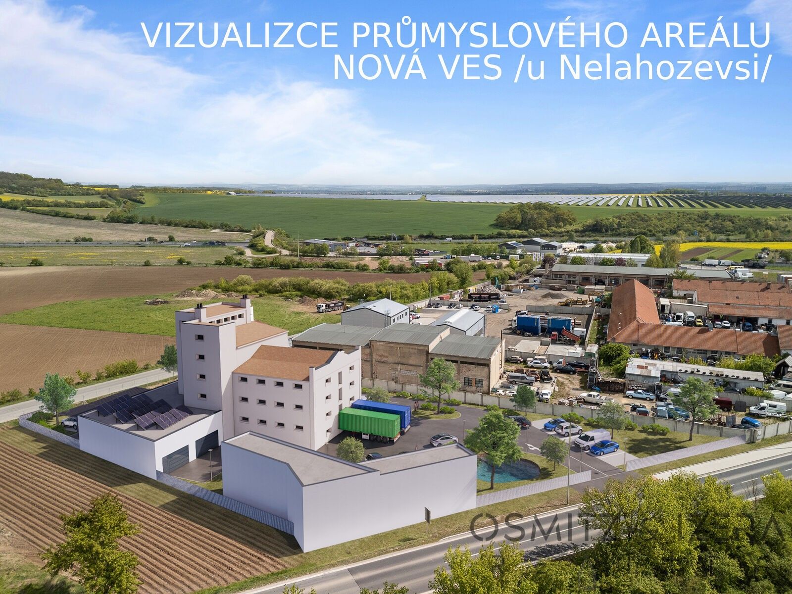 Sklady, Nová Ves, 3 671 m²