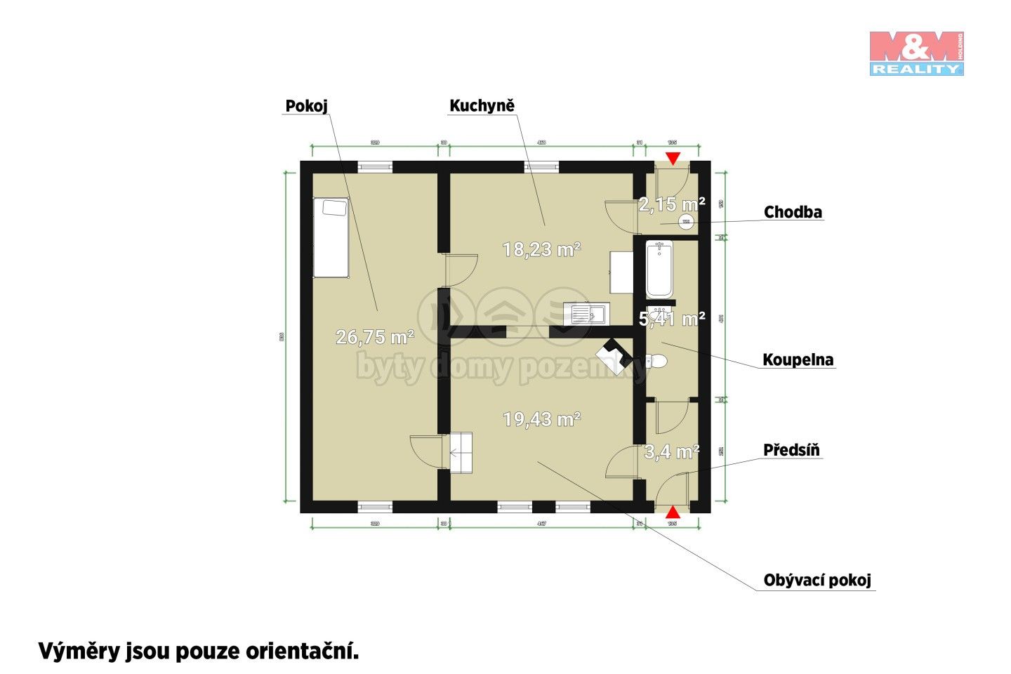 Prodej rodinný dům - Nebřeziny, Plasy, 75 m²