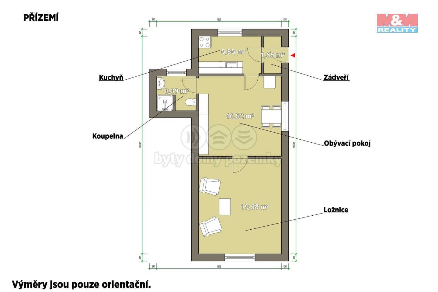 Prodej rodinný dům - Husova, Zdice, 47 m²