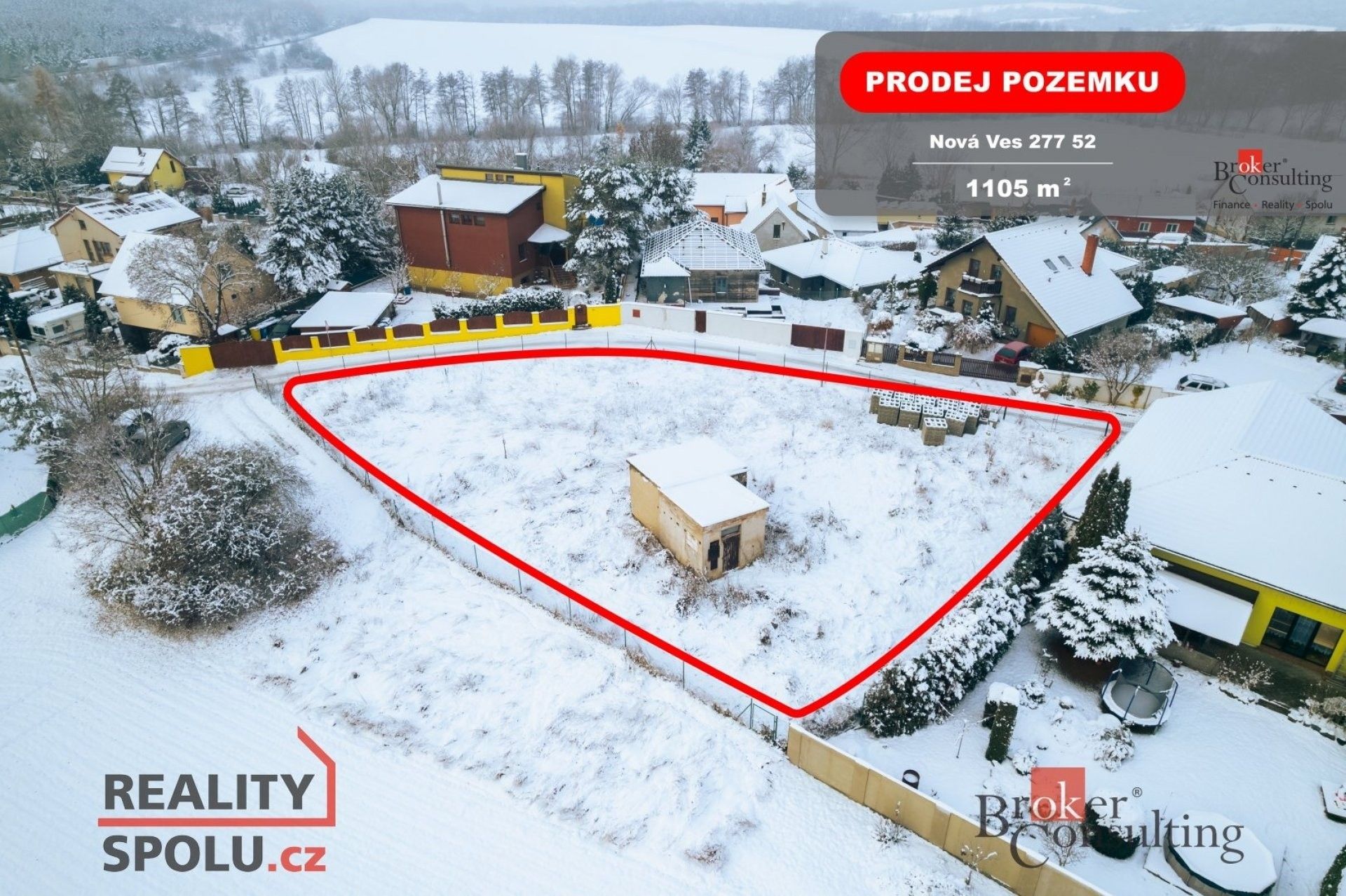 Pozemky pro bydlení, Nová Ves, 1 105 m²