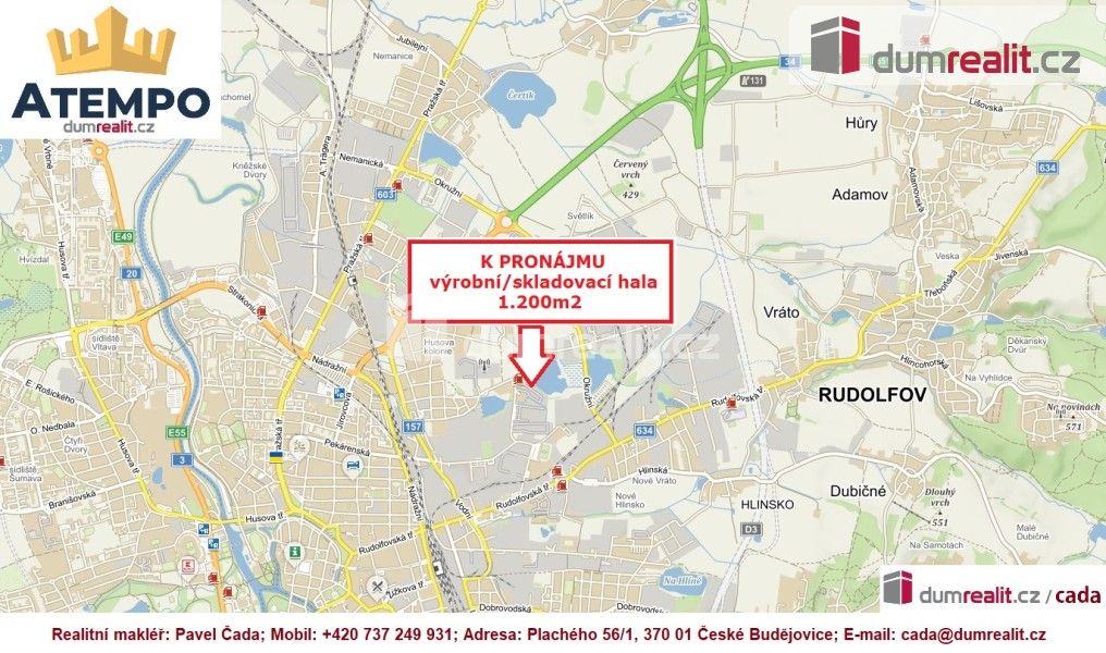 Pronájem ostatní - České Budějovice, 370 04, 1 200 m²