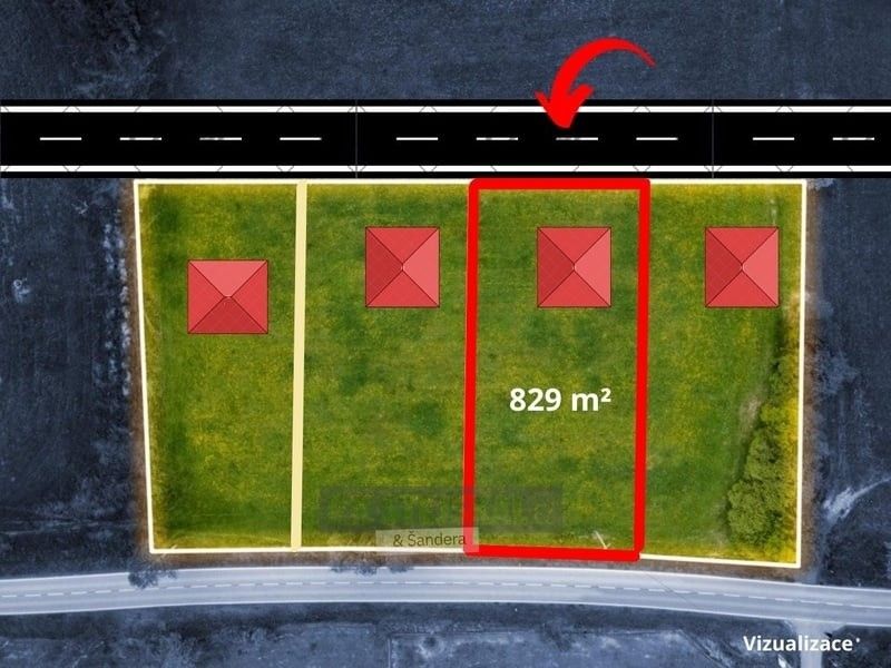 Prodej pozemek pro bydlení - Albrechtice nad Vltavou, 398 16, 829 m²