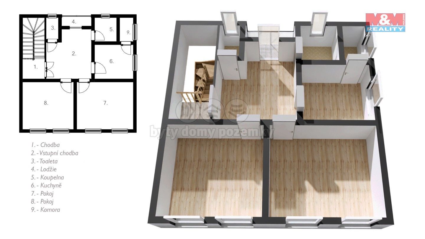 Prodej byt 3+1 - V Aleji, Rapotín, 89 m²