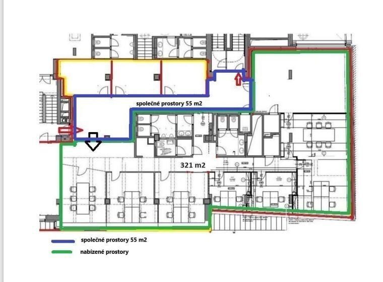 Pronájem komerční - Šaldova, Praha, 321 m²