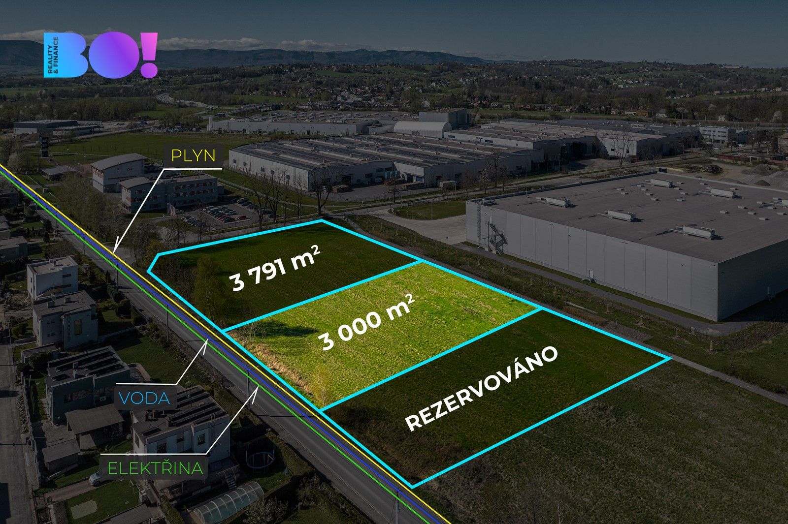 Komerční pozemky, Český Těšín, 3 m²