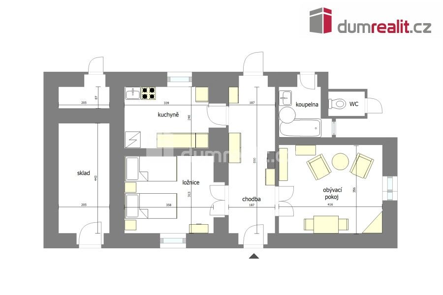 Prodej rodinný dům - Přebozy, Zalešany, 100 m²