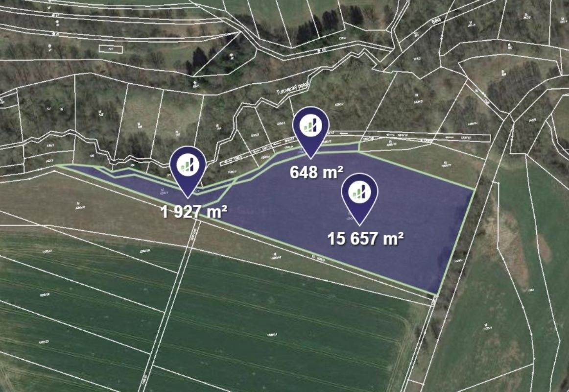 Louky, Radenín, 1 148 m²