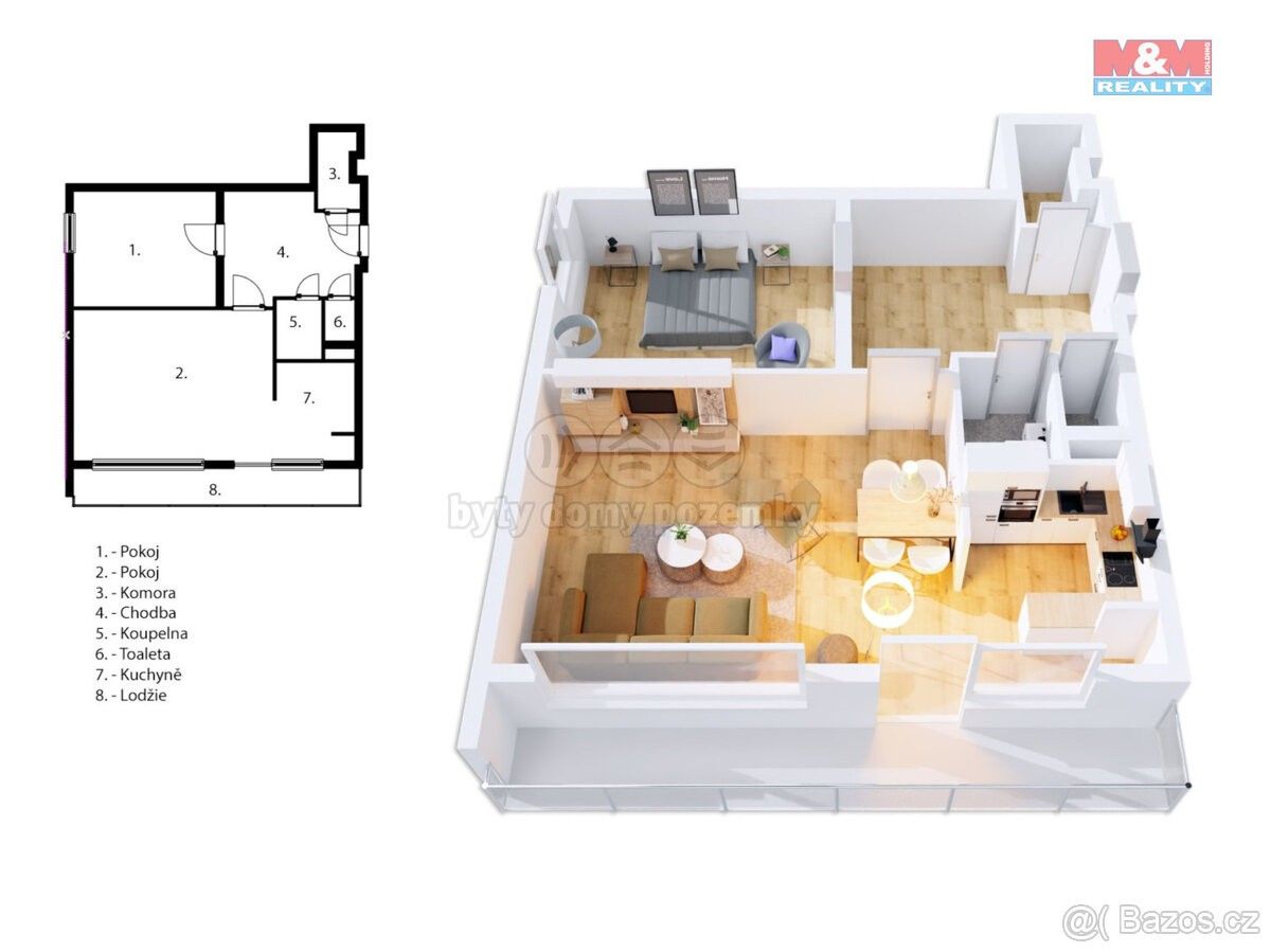 2+1, Vlašim, 258 01, 49 m²