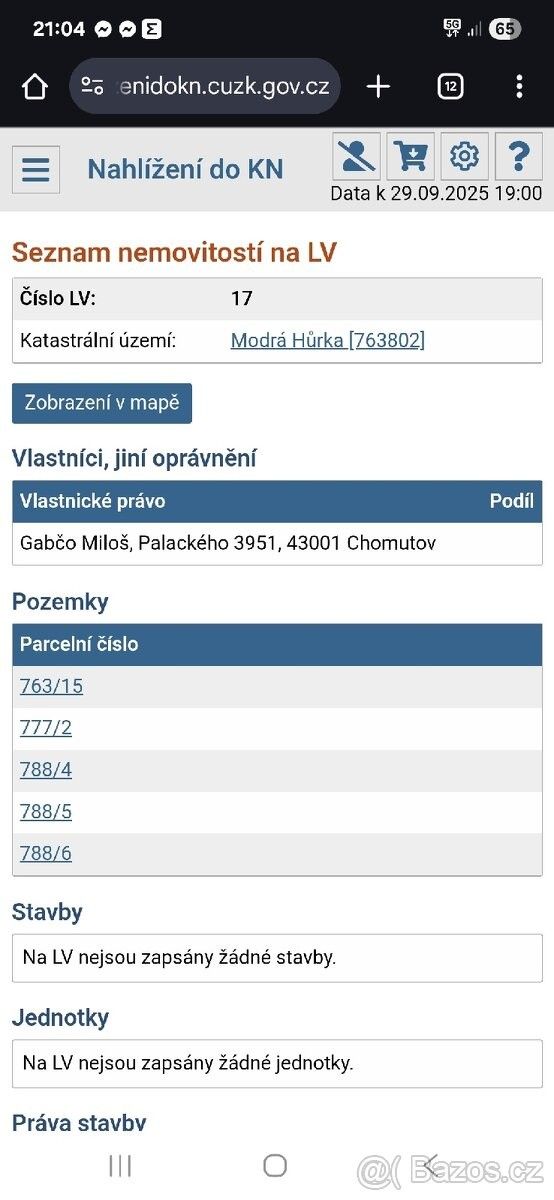 Pozemky pro bydlení, Týn nad Vltavou, 375 01