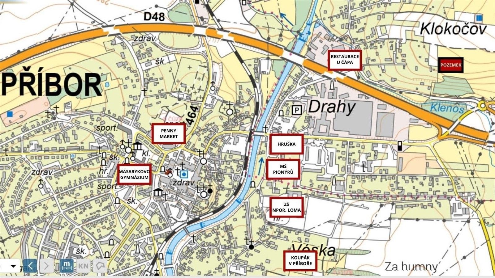 Prodej pozemek pro bydlení - Sadová, Příbor