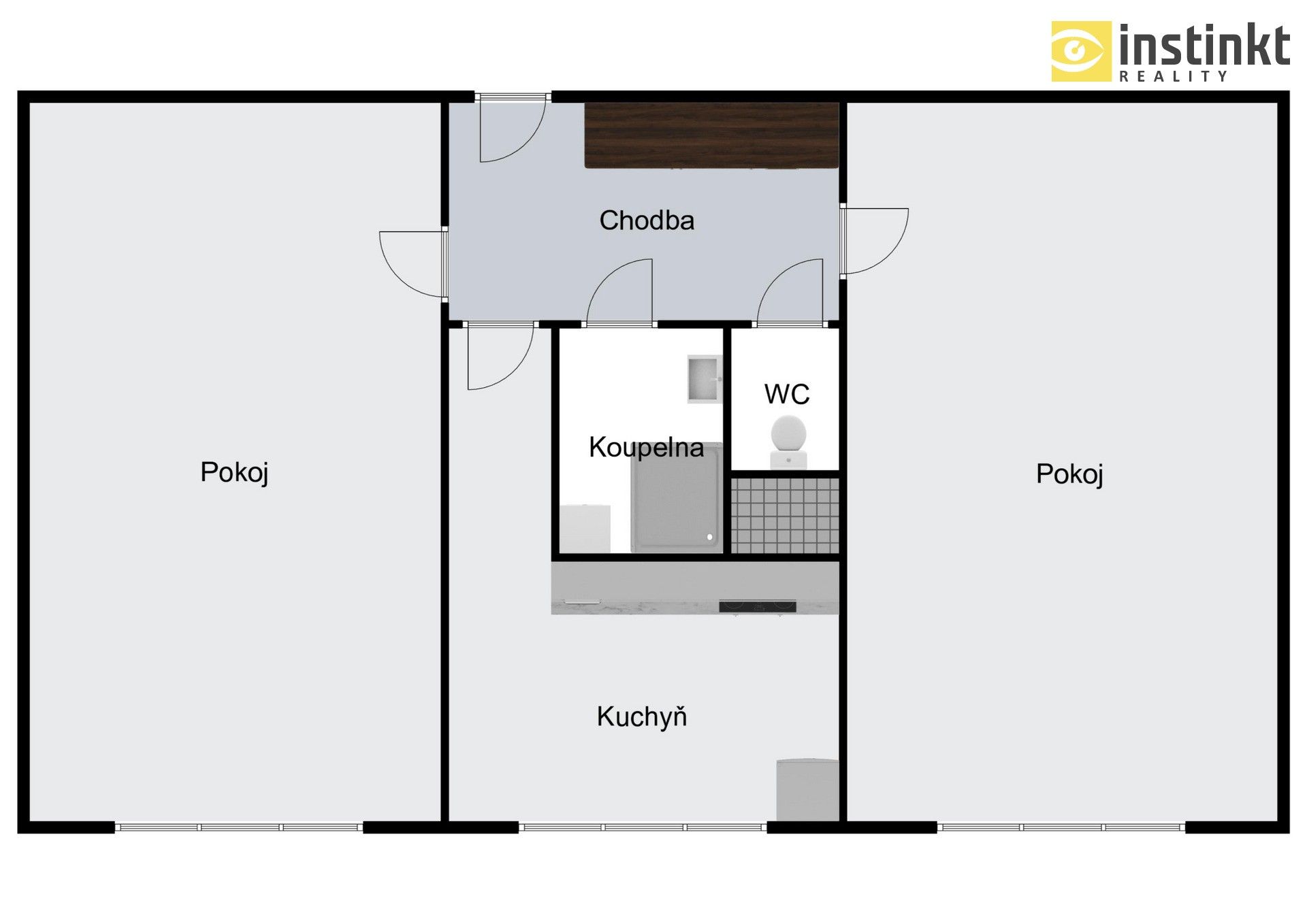 Pronájem byt 2+1 - Kodicilova, Praha, 55 m²