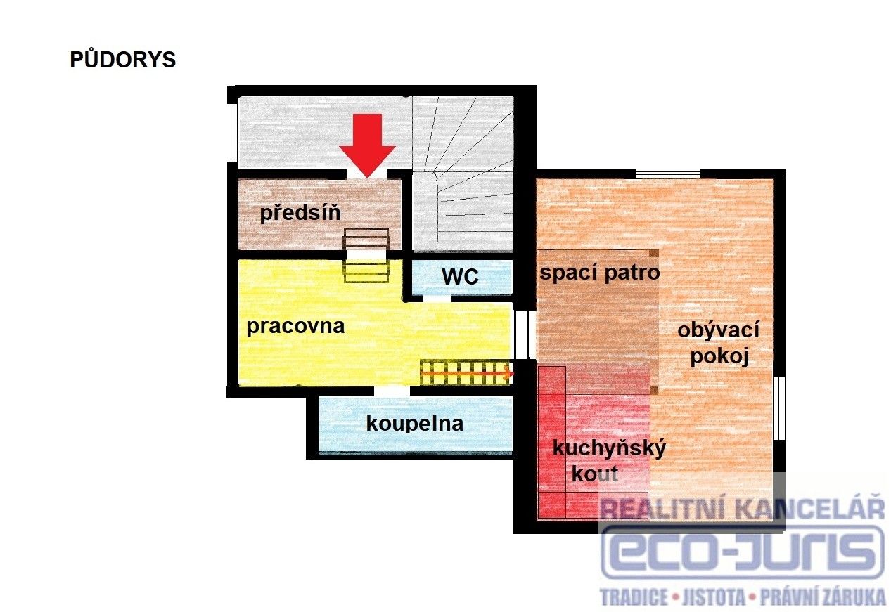 2+kk, Hájecká, Červený Újezd, 76 m²